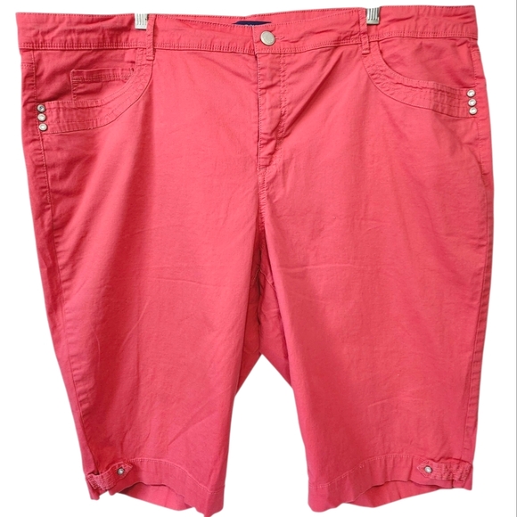 Bandolino Pants - Bandolino "brady" Women's Size 22W Skimmer Shorts Salmon Modest‎ Stretch